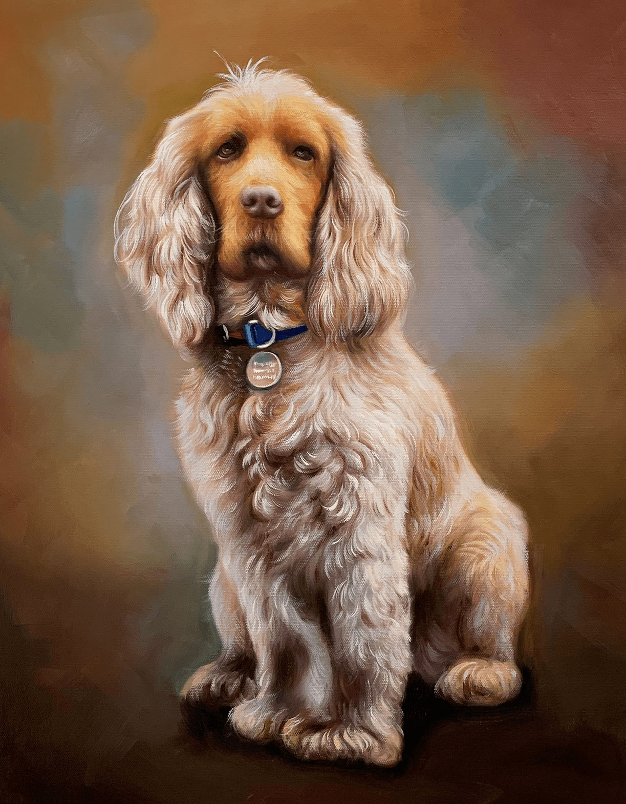 custom dog portrait painting